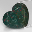 Heart-Shaped Spotted Bloodstone