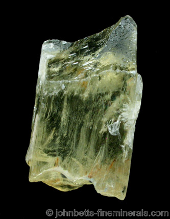 Yellow-green Spodumene from Aracuai, Minas Gerais, Brazil