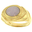 Lavendar Jade Gold Ring