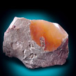 Orange Fire Opal in Matrix