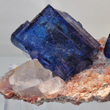 Blue Halite Crystals on Sylvite