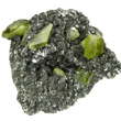 Green Titanite on Clinochlore Matrix