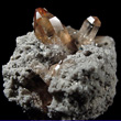 Topaz Crystals on Rhyolite Matrix