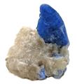 Translucent Bright Blue Afghanite from Sar-e-Sang, Kokscha Valley, Badakshan, Afghanistan