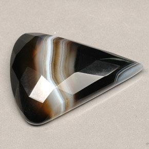 Black, White, and Brown Agate