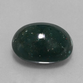 Lightly Spotted Bloodstone Cab