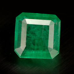 Octagon Facet Emerald