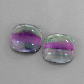 Multicolored Fluorite Pair