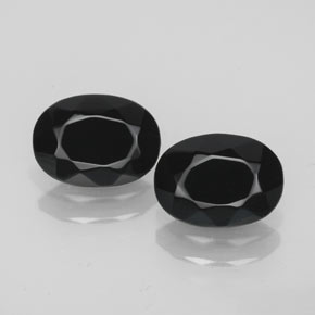 Solid Black Matched Onyx Pair