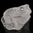 Quartz Rock Crystal Frog Carving