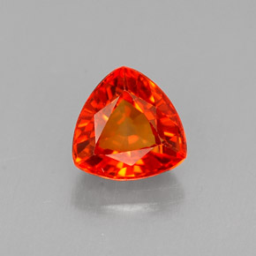 Deep Reddish Orange Sapphire