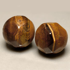 Drilled Yellow Tiger's Eye
