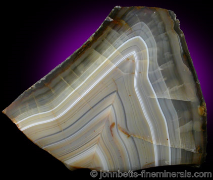 Yellow, Gray, and White Agate from Rio Grande do Sul, Brazil