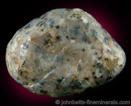 Rounded Agate Pebble from Jeffrey City, Fremont County, Wyoming