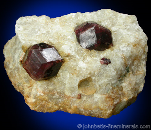 Almandine Garnets in Matrix from Serrote Redondo, near Pedra Lavrada, Paraiba, BrazilSerrote Redondo, near Pedra Lavrada, Paraiba, Brazil.