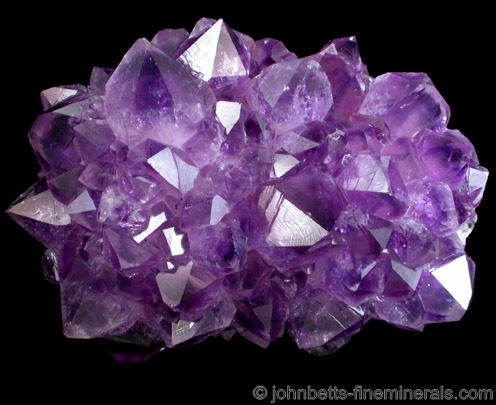 Amethyst Crystal Cluster from Catalan Agate-Amethyst District, Souther Paraná Basalt Basin, Artigas, Uruguay