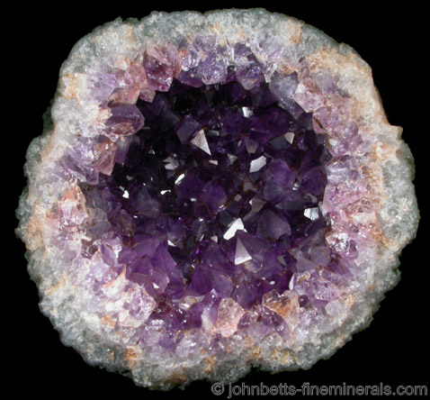 Amethyst in Geode from Rio Grande do Sul, Brazil