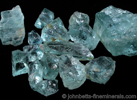 Gem-grade rough Aquamarine from Minas Gerais, Brazil