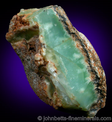 Chrysoprase from California from Dehesa, San Diego County, California