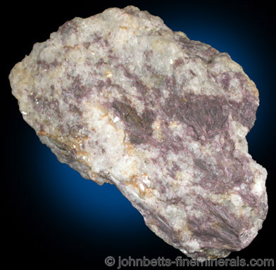 Dumortierite Sprays in Quartz from California