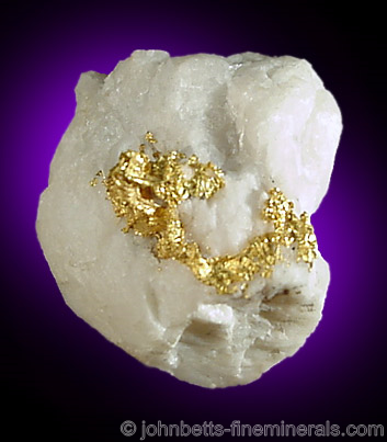 Gold in Quartz from Bendigo, Victoria, Australia