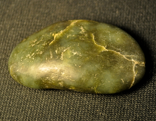 Waterworn Jadeite Nugget from Jade Cove, Monterey Co., California