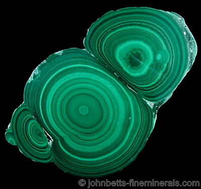 Round Concentric Green Malachite - Gemstone Image