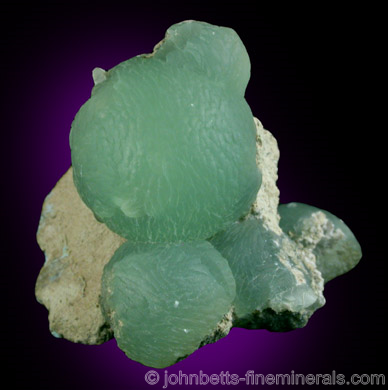 Prehnite Balls on Matrix from Upper New Street Quarry, Paterson, Passaic County, New Jersey