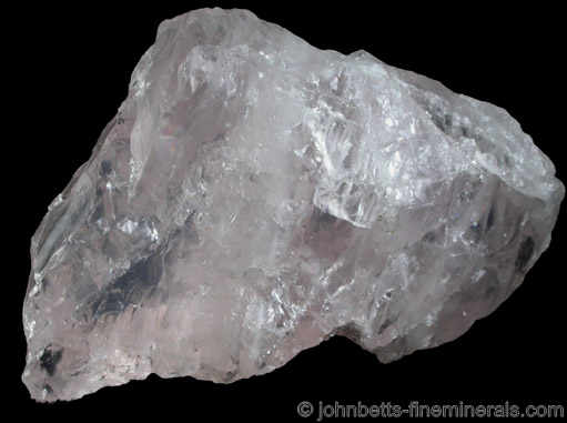 Light Pink Massive Rose Quartz from (Bumpus Quarry), Albany, Oxford County, Maine