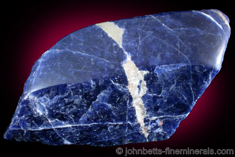 Polished Sodalite from Princess Mine, Bancroft, Ontario, Canada