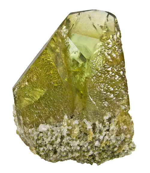 Brown-Green Sphene from Capelinha, Minas Gerais, Brazil