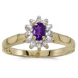 Amethyst Ring in Yellow Gold