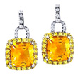 Citrine & Yellow Sapphire Earrings