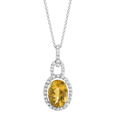 Citrine Pendant Necklace