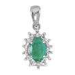 Emerald and Diamond Pendant