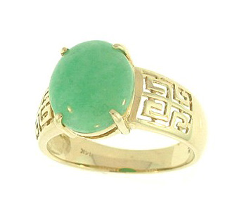 Jade Gold Ring