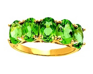 Peridot Ring in Gold