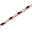 Ruby and White Gold Bracelet