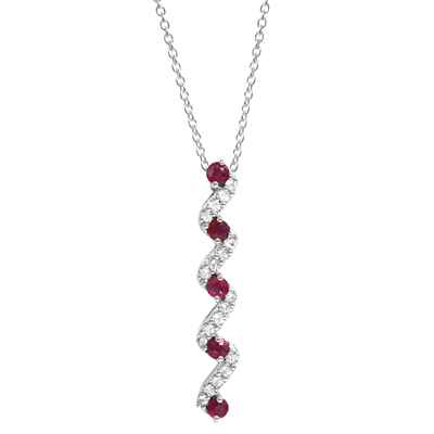 Ruby Journey Pendant - Gemstone Jewelry Image