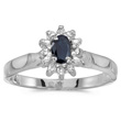 Sapphire Diamond Gold Ring