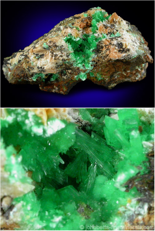 Bright Green Annabergite Pocket