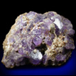 Purple Apatite on Cluster