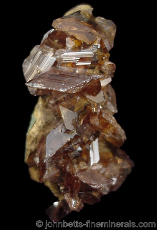 Lustrous Axinite Crystal Group