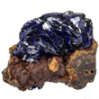 Azurite on Limonite