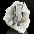 Prismatic Bournonite in Quartz