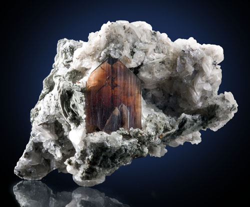 Exceptional Brookite on Calcite