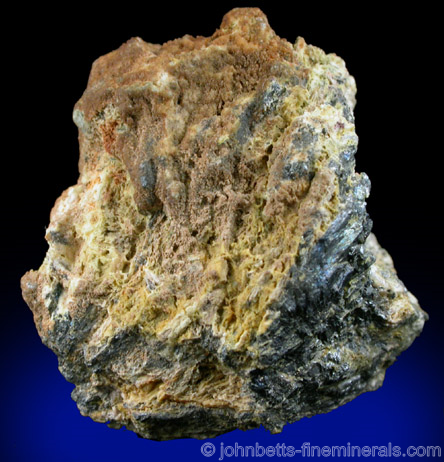 Cervantite with Stibnite Pseudomorphs