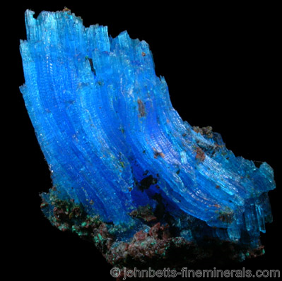 Curved Chalcanthite Crystals