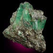 Emerald Crystals in Schist