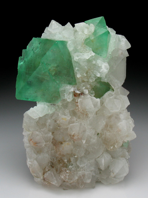 Green Fluorite Octahedrons